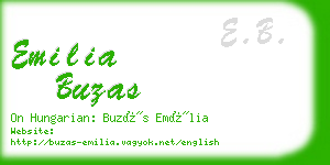 emilia buzas business card